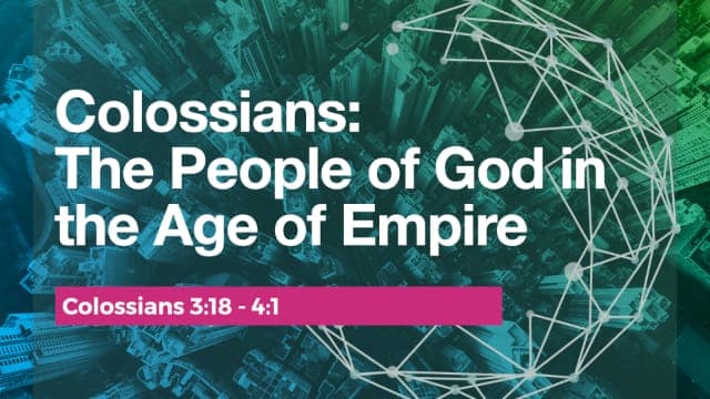 Culture Making at Home and at Church sermon image